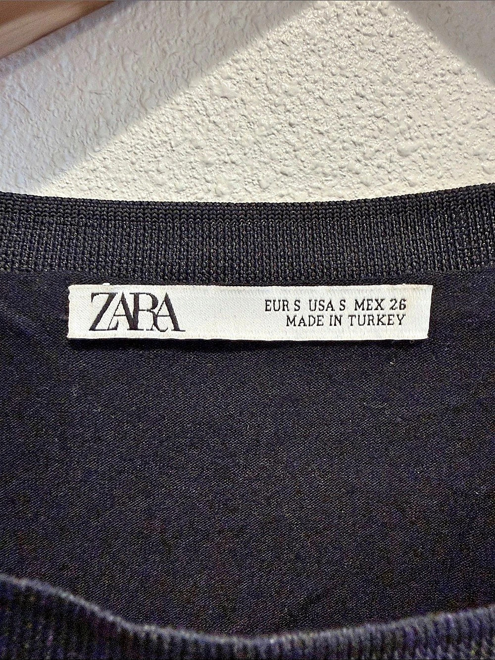 Zara Leopard Print Tie-Front Blouse in Brown & Black Size Medium - Picture 4 of 5